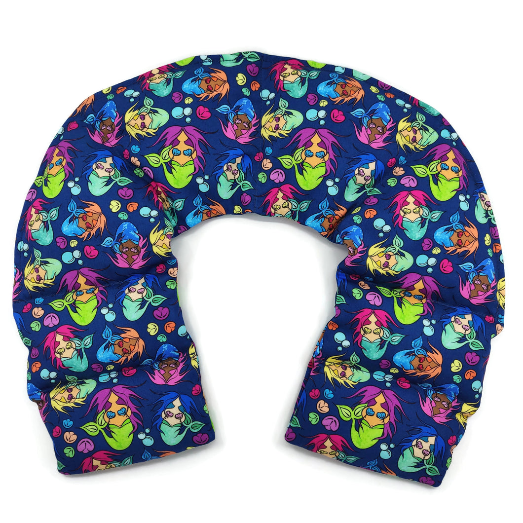 Neck Wrap Mermaids by Kasey Rainbow Heat/Cold Pack  (8 Section U Shape)