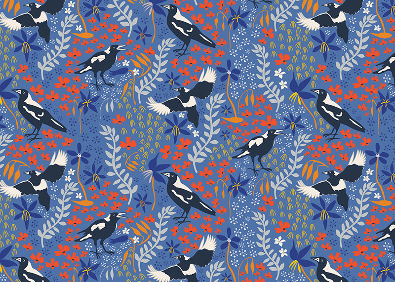 Magpies - Blue