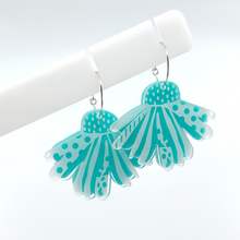 Load image into Gallery viewer, Daisy Stackers Hoop Earrings - Turquise
