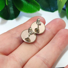 Load image into Gallery viewer, WaterColour Stud Back Glass Picture Earrings
