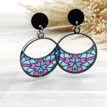 Load image into Gallery viewer, Stained Glass Statement Earrings #1
