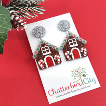 Load image into Gallery viewer, Gingerbread House - Statement Earrings
